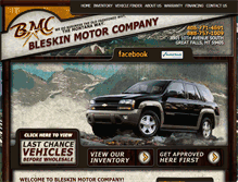 Tablet Screenshot of bleskinmotors.com